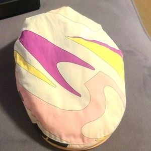 Emilio Pucci newsboy pastel cap
